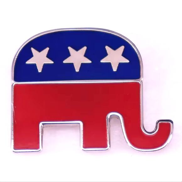USA The Republican Party GOP Enamel Pins 439-1 - Picture 1 of 1